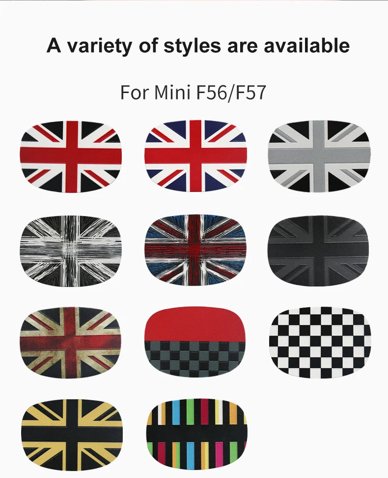 Leather Car Rear Seat Back Handle Decal Cover Protective Sticker For Mini Cooper R56 R55 F56 F57 Interior Decorative Accessories