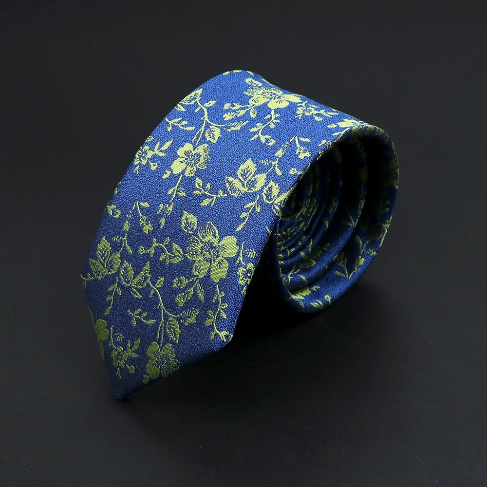 26 Styles Men's Jacquard Novelty Ties Skinny Floral Paisley Striped  Necktie Business Narrow Suit Shirt Daily Wear Accessories
