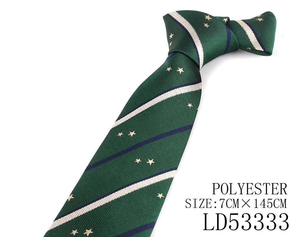 Green Color Neck Ties Casual Skinny Tie For Party Boys Girls Plaid Necktie Wedding Necktie For Groom Striped Neck Wear For Men
