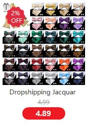 Dropshipping Jacquard Silk Mens Self Bow Tie Hanky Cufflinks Set Male Butterfly Knot Bowtie Wholesale for Male Wedding Business