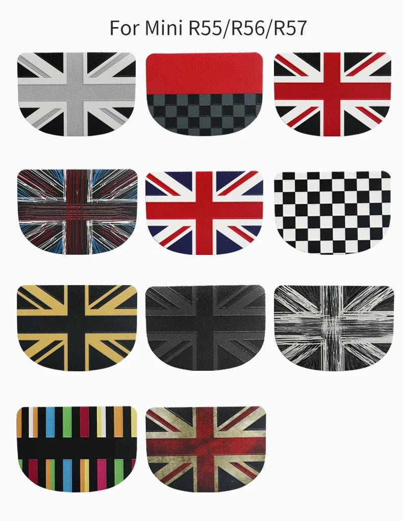Leather Car Rear Seat Back Handle Decal Cover Protective Sticker For Mini Cooper R56 R55 F56 F57 Interior Decorative Accessories