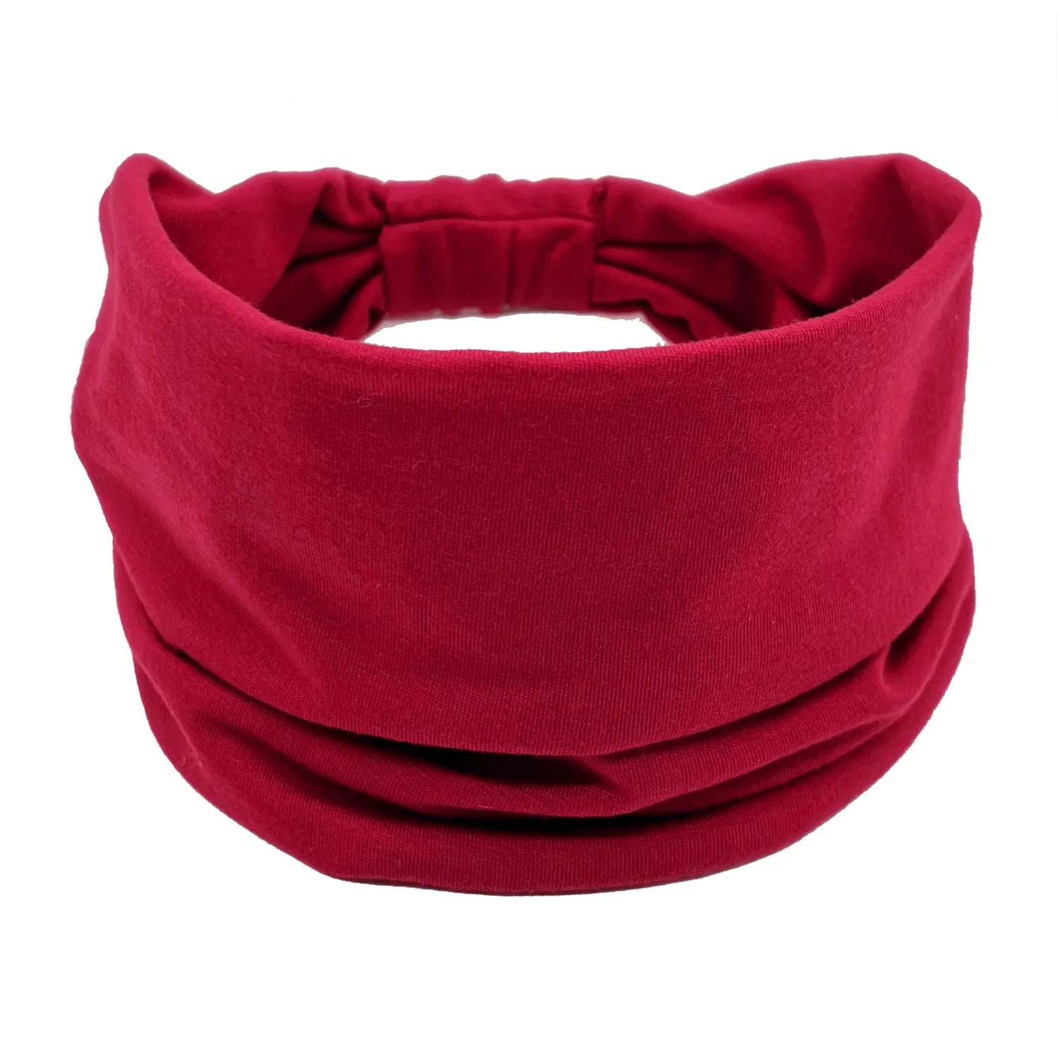 Headwrap Solid Color Knot Wide Headbands for Women Soft Cotton Sports Elastic Hair Bands Accessories Yoga Bandana Bandage