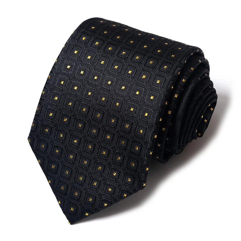 Cravates de mariage de haute qualité pour hommes, style tendance, imprimé à rayures bleues, accessoires de vêtements de bureau quotidiens, cadeau pour homme