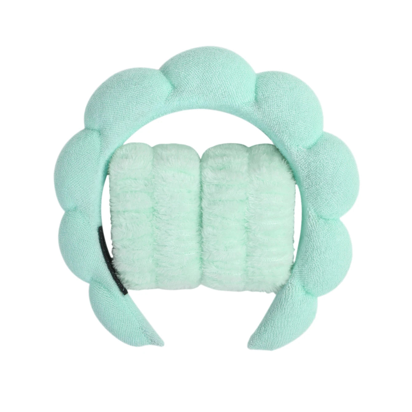 3 件套时尚 Microfiber Washing Wristbands Scrunchies Puffy Headband Spa Bubble Headband for Washing Face Makeup Shower Skincare