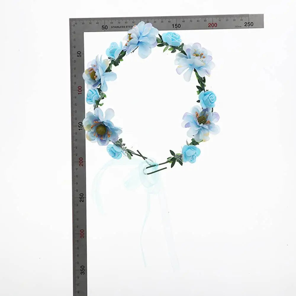 Headband Fashion Headdress New Hair Hoop Bride Wedding Floral Tiara Headband Women Headwear Flower Crowns Headband Rose Flower