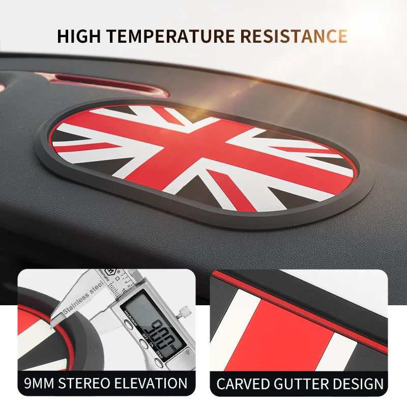 For Mini Cooper S JCW F56 F60 R56 R60 F65 F66 U25 Universal Car Dashboard Non Slip Mat Pads Automotive Interior Decorations