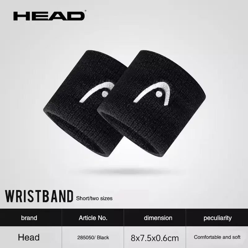 HEAD Tennis Hairbands Men and Women Sports Headbands Fitness Sweatband Badminton Yoga Basketball Running Fashion Sweat Headband