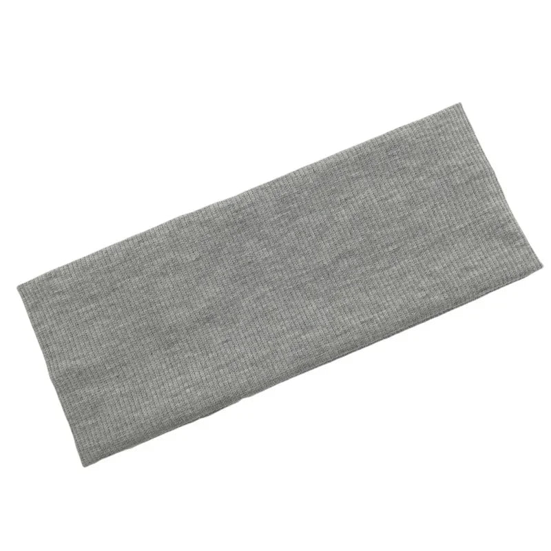 New Solid Knitted Headband for Women Girls Autumn Winter Sport Yoga Sweat Uptake Headwear Elastic Hairbands Hair Accessories
