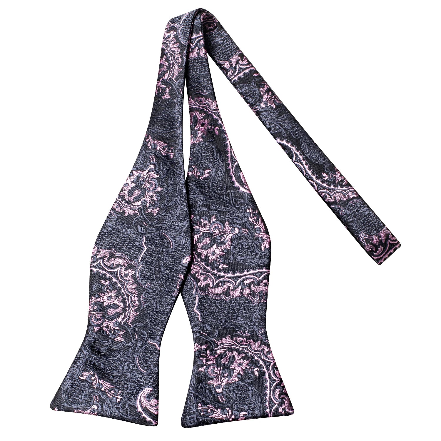 Dropshipping Jacquard Silk Mens Self Bow Tie Hanky Cufflinks Set Male Butterfly Knot Bowtie Wholesale for Male Wedding Business