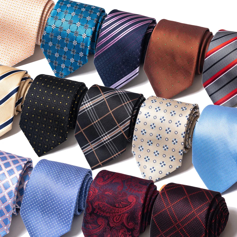 Cravates de mariage de haute qualité pour hommes, style tendance, imprimé à rayures bleues, accessoires de vêtements de bureau quotidiens, cadeau pour homme