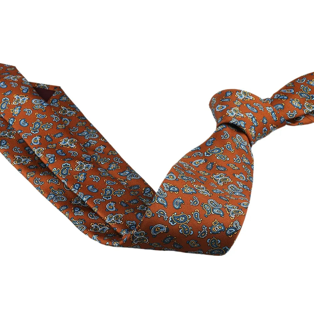 Corbata de estilo coreano de 8 cm para hombre, estilo retro, para negocios, universidad, con estampado floral de seda sintética para novio.