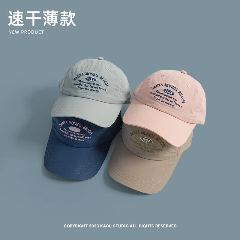 Men and Women Baseball Cap Summer Quick-Drying Sunshade Outdoor Sports Baseball Hat Soft Top Hiking Alpine Cap