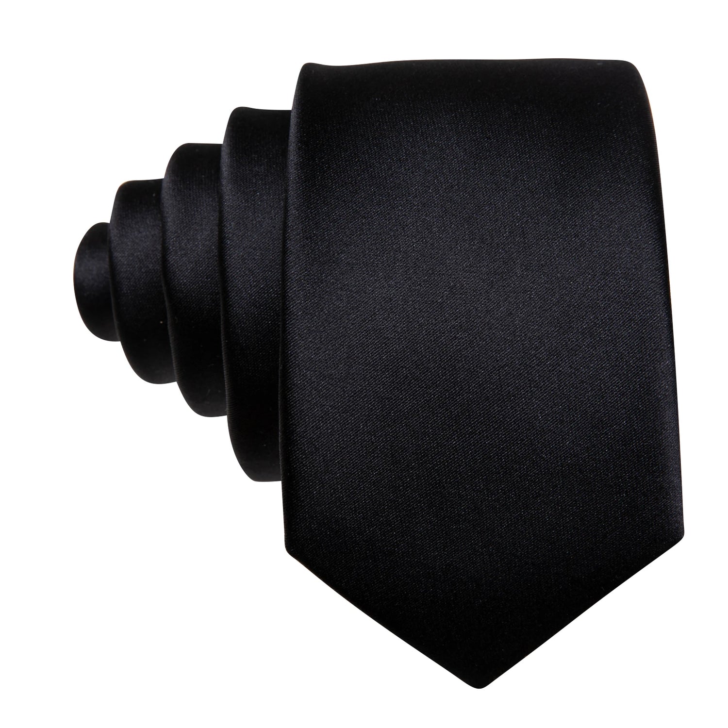 Corbatas de seda negras para hombre, clásicas, lisas, de alta calidad, tejidas, de bolsillo, con gemelos, para fiestas, formales, de diseño Barry.Wang