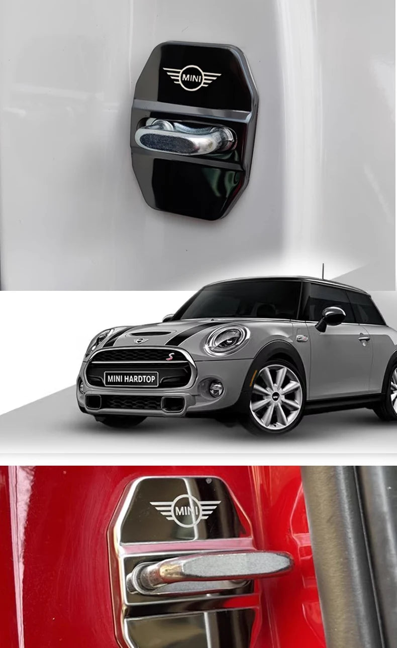 For MINI ONE Cooper S JCW F54 F55 F56 F57 F60 R60 R61 Car Door Lock Cover Protective Decoration Sticker Modification Accessories