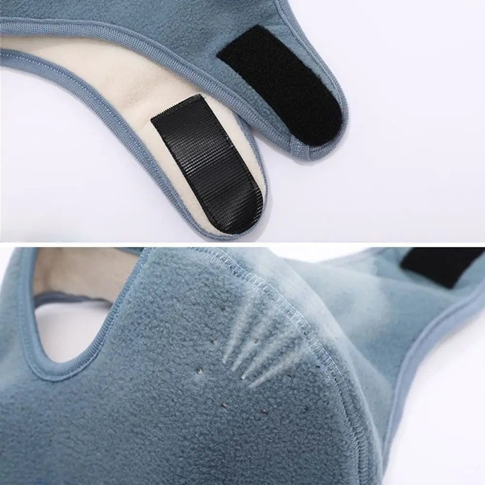 Women Men Winter Warm Cycling Windproof Cold-proof Mouth Cover Face Shield for Outdoor Camping Ski Earmuffs Fleece Warm Mask