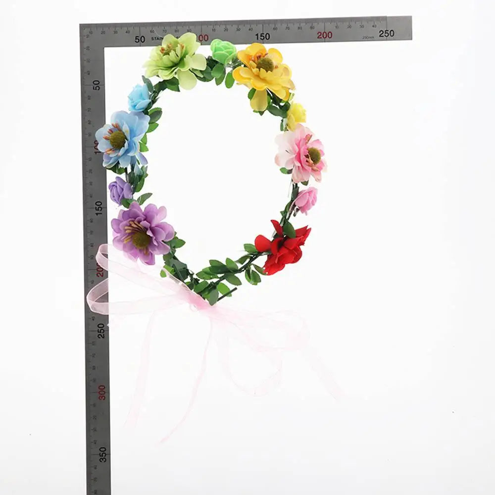 Headband Fashion Headdress New Hair Hoop Bride Wedding Floral Tiara Headband Women Headwear Flower Crowns Headband Rose Flower
