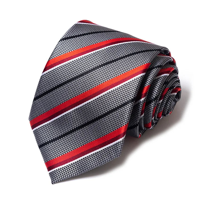 Cravates de mariage de haute qualité pour hommes, style tendance, imprimé à rayures bleues, accessoires de vêtements de bureau quotidiens, cadeau pour homme