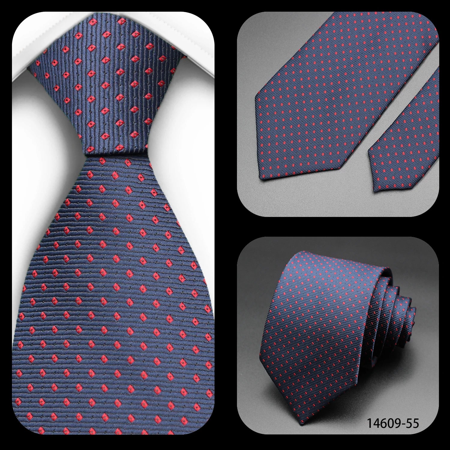 Jacquard Striped Plaid Paisley Necktie 8cm Polyester Male Narrow Tie Skinny Tuxedo Suit Shirt Gift For Business Men Accessory