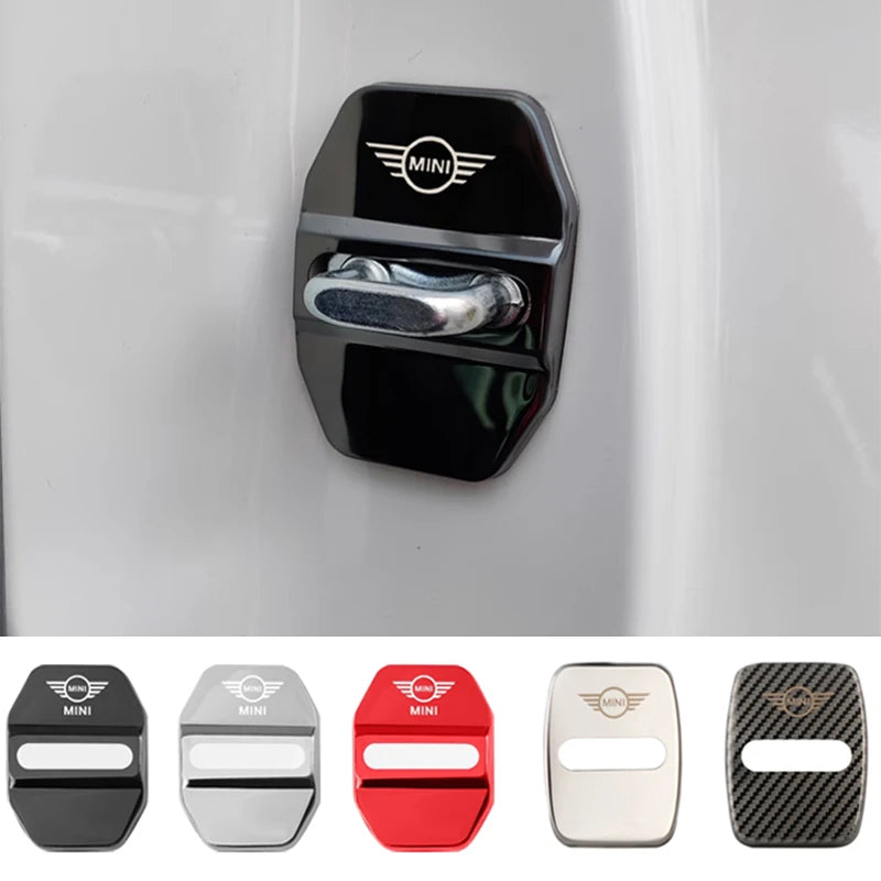 For MINI ONE Cooper S JCW F54 F55 F56 F57 F60 R60 R61 Car Door Lock Cover Protective Decoration Sticker Modification Accessories