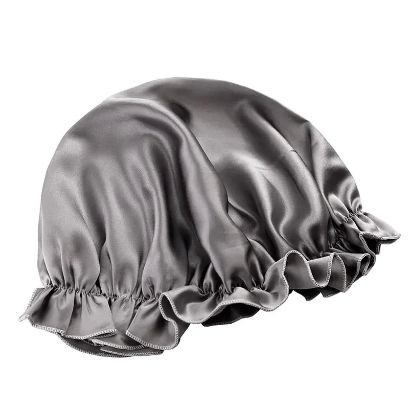 100% Mulberry Silk Nightcap Hair Styling Pure Silk Sleeping Hat Free Shipping