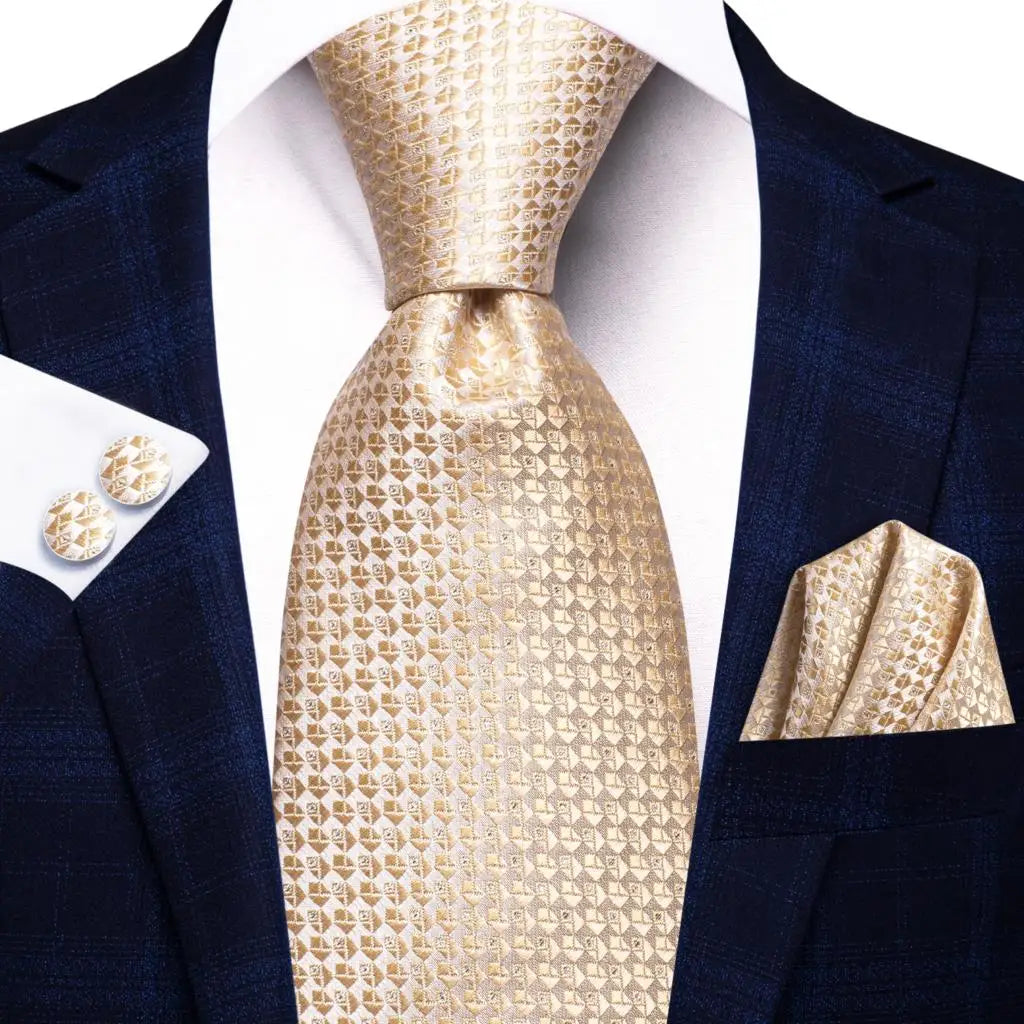 Cravate de mariage en soie à carreaux gris Hi-Tie pour homme, accessoire tendance, idéal pour les affaires et les fêtes, livraison directe
