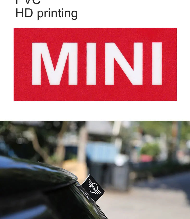 For MINI ONE Cooper S JCW R55 R56 R60 R61 F54 F55 F56 F57 F60 Car Body Decorative Sticker Washable Mark Modification Accessories