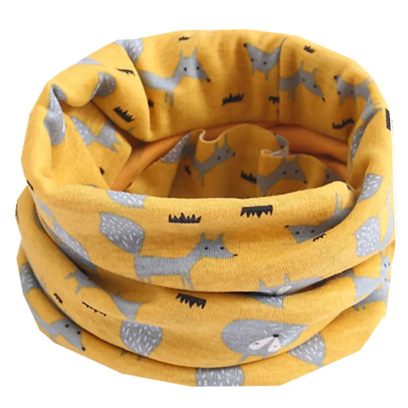 Écharpe en coton pour enfants, nouvelle collection automne-hiver, écharpe pour enfants, garçons et filles, col chaud, anneau magique