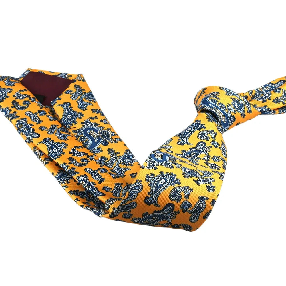 Corbata de estilo coreano de 8 cm para hombre, estilo retro, para negocios, universidad, con estampado floral de seda sintética para novio.