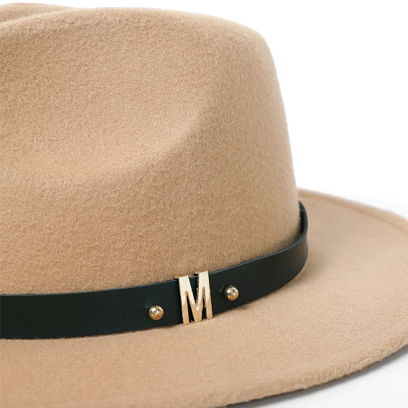 New Fashion Men Fedora Hat Women Jazz Hat Elegant Autumn Winter Imitation Wool British Top Hat Outdoor Casual Felt Hat