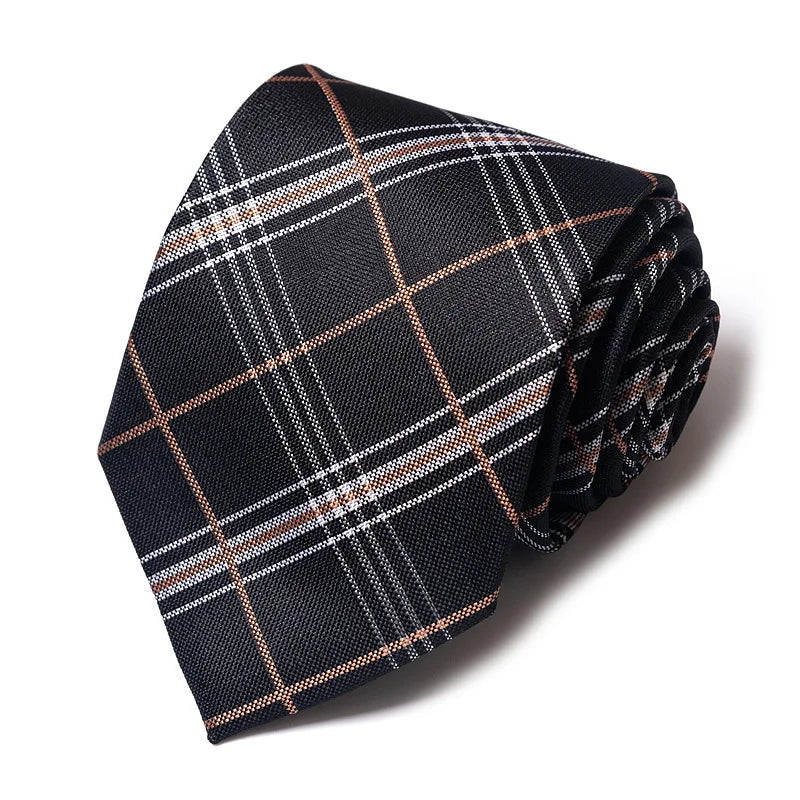 Cravates de mariage de haute qualité pour hommes, style tendance, imprimé à rayures bleues, accessoires de vêtements de bureau quotidiens, cadeau pour homme