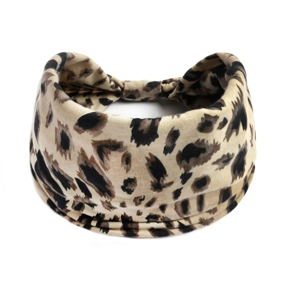 Fashion Boho Ethnic Style Headbands Vintage Knot Elastic Turban Headwrap For Women Girls Hair Band Soft Bandana Hair Accessories