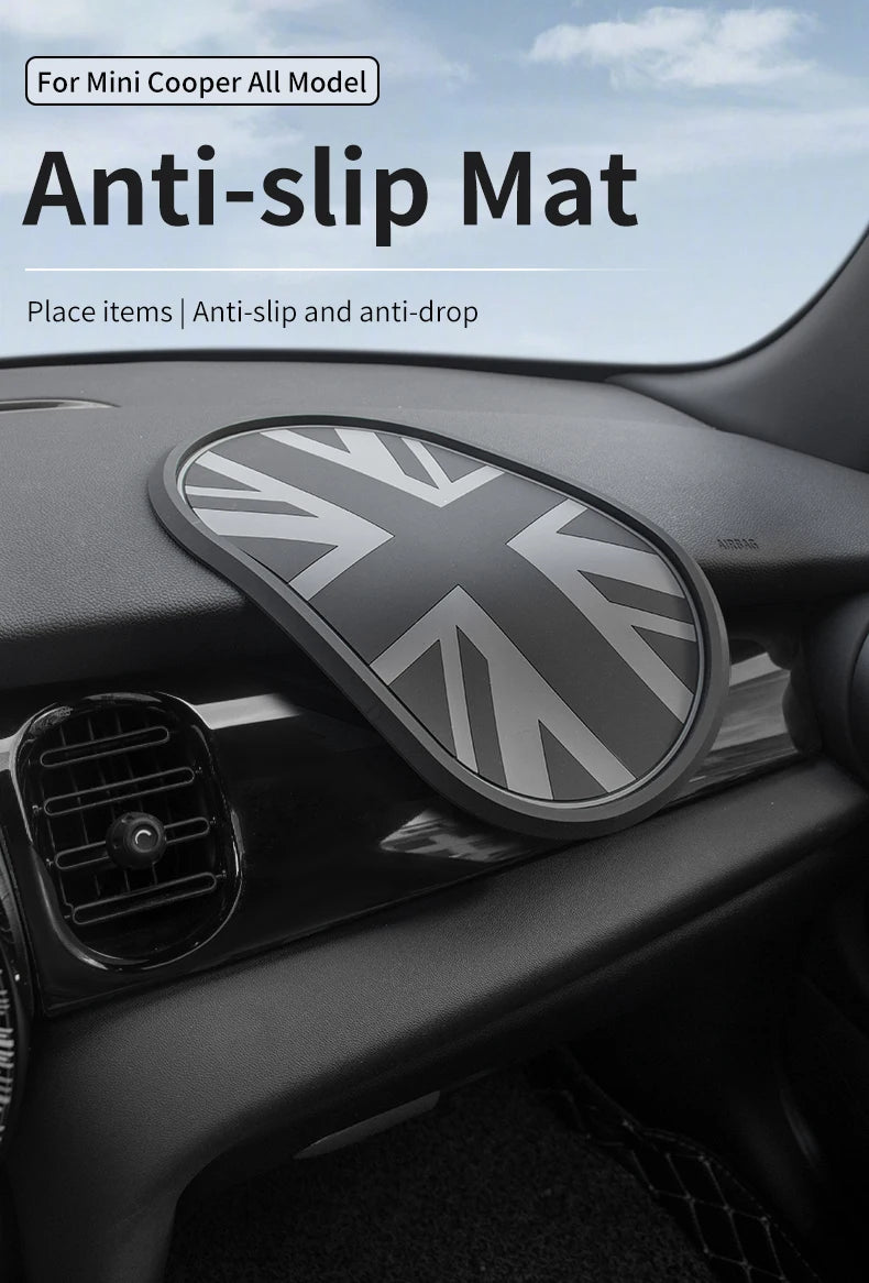 For Mini Cooper S JCW F56 F60 R56 R60 F65 F66 U25 Universal Car Dashboard Non Slip Mat Pads Automotive Interior Decorations