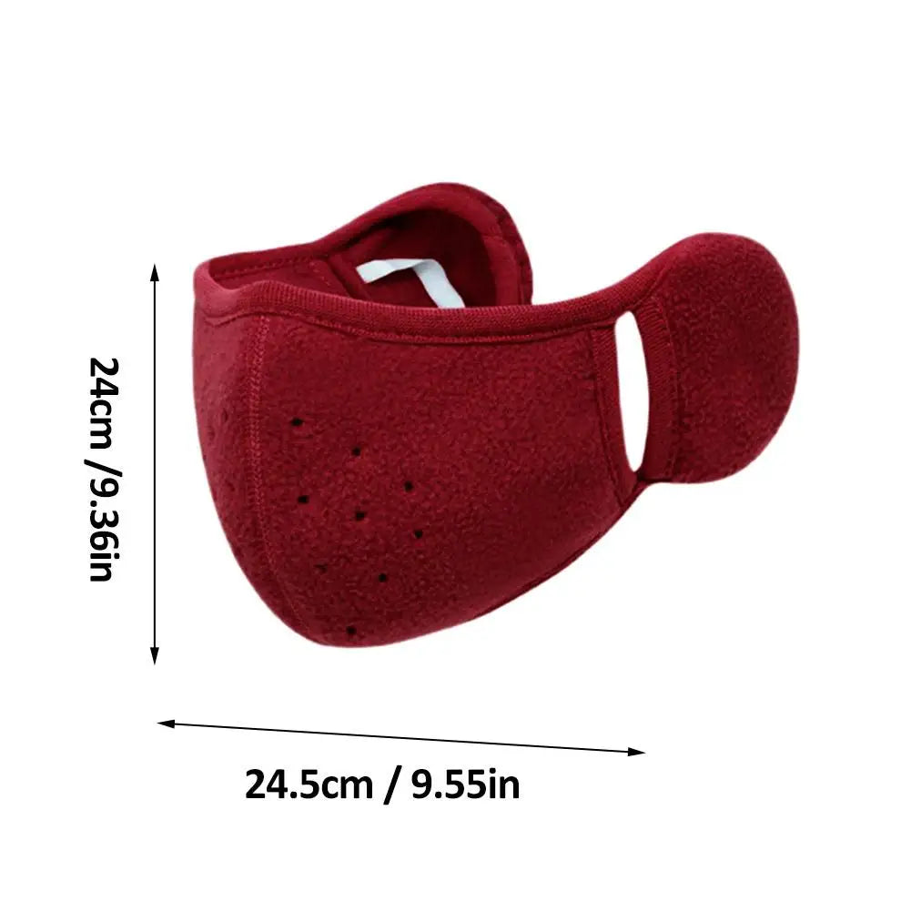 Winter Warm Face Mask with Earmuffs Motorcycle Cycling Ski Mask Women Men Hiking Riding Masks Sports Thermal Headwear Windproof