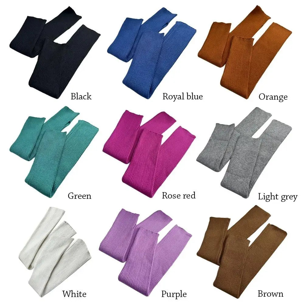 Long Fingerless Gloves Women Mitten Winter Arm Warmer Knitted Arm Sleeve Fashion Casual Soft Girls Clothes Punk Gothic Gloves