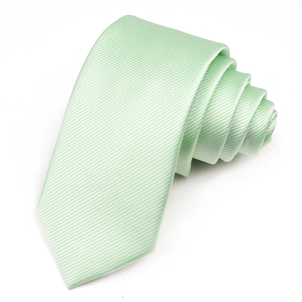 Cravate fine formelle de 6,35 cm, en polyester, pour marié, homme, fête de mariage, largeur 6 cm