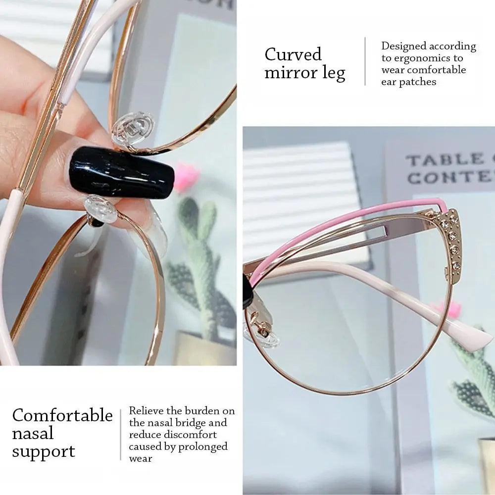 Blue Ray Blocking Anti-Blue Light Glasses Ultralight Metal Computer Goggles Eye Protection Square Eyeglasses Men Women
