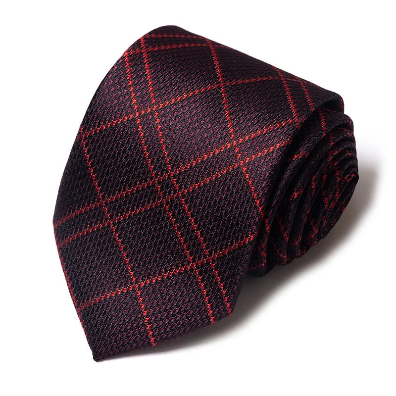 Cravates de mariage de haute qualité pour hommes, style tendance, imprimé à rayures bleues, accessoires de vêtements de bureau quotidiens, cadeau pour homme