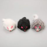 1Pcs False Mouse Cat Pet Toys 18 cm Cat Long-haired Tail Mice Mouse Toys Soft Rabbit Fur Furry Plush Cat Toy For Pet Cats Dogs