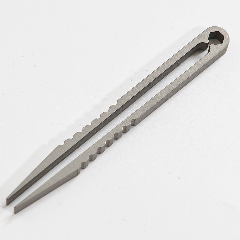 Titanium TC4 Clip Tweezers Pick Up Clamping EDC Multipurpose Gadget Professional Camp Outdoor Pocket Maintenance Tool 6 Colors