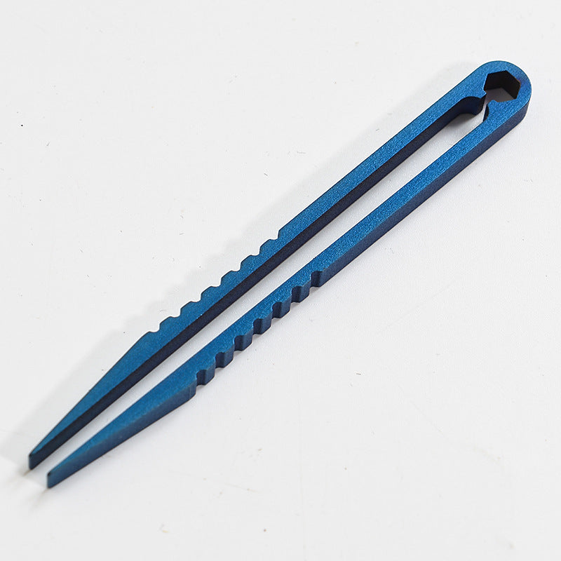 Titanium TC4 Clip Tweezers Pick Up Clamping EDC Multipurpose Gadget Professional Camp Outdoor Pocket Maintenance Tool 6 Colors
