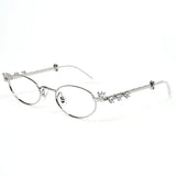 2025 GM glasses  frameless polygon eyeglasses women's jewelry glasses Giltzz myopia anti-blue light frame ultra light spectacles