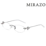 2025 GM glasses  frameless polygon eyeglasses women's jewelry glasses Giltzz myopia anti-blue light frame ultra light spectacles