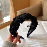 Fashion Hair Hoop Hair Bands for Women Girls Flower Solid Color Headbands Designer Wide Hairband Hair Accessories Headwear