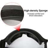 Outdoor Airsoft Tactical Goggles 3 Lenses Wind and Dust Resistant Shooting Motocross Mountaineering Glasses CS Safety Protection