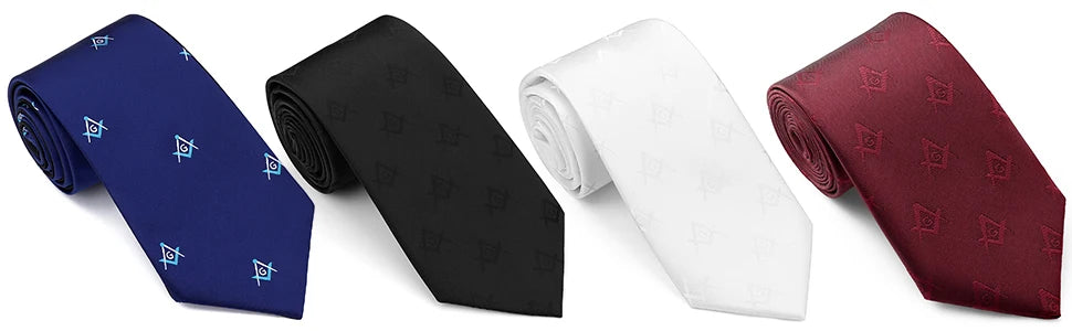 Freemason Masonic neckties for men ,Masonic Gifts for Men,Tie for men