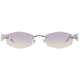2025 GM glasses  frameless polygon eyeglasses women's jewelry glasses Giltzz myopia anti-blue light frame ultra light spectacles