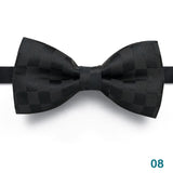 1PCS Bow Ties for Men Wedding Bowtie Black Neck Tie Adjustable Bowknot Classic Butterfly Cravat Adult Double Tie Business Gift
