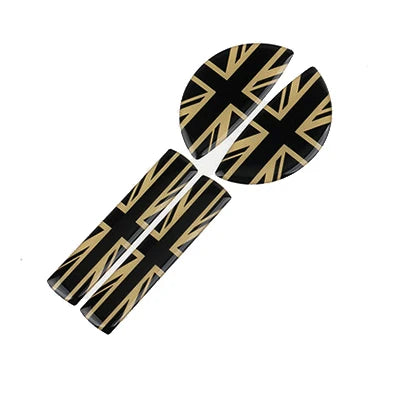 AMBERMILE 4pcs for Mini Cooper F55 F54 F60 Countryman Accessories Car Interior Front Rear Door Handle Sticker Covers Decoration