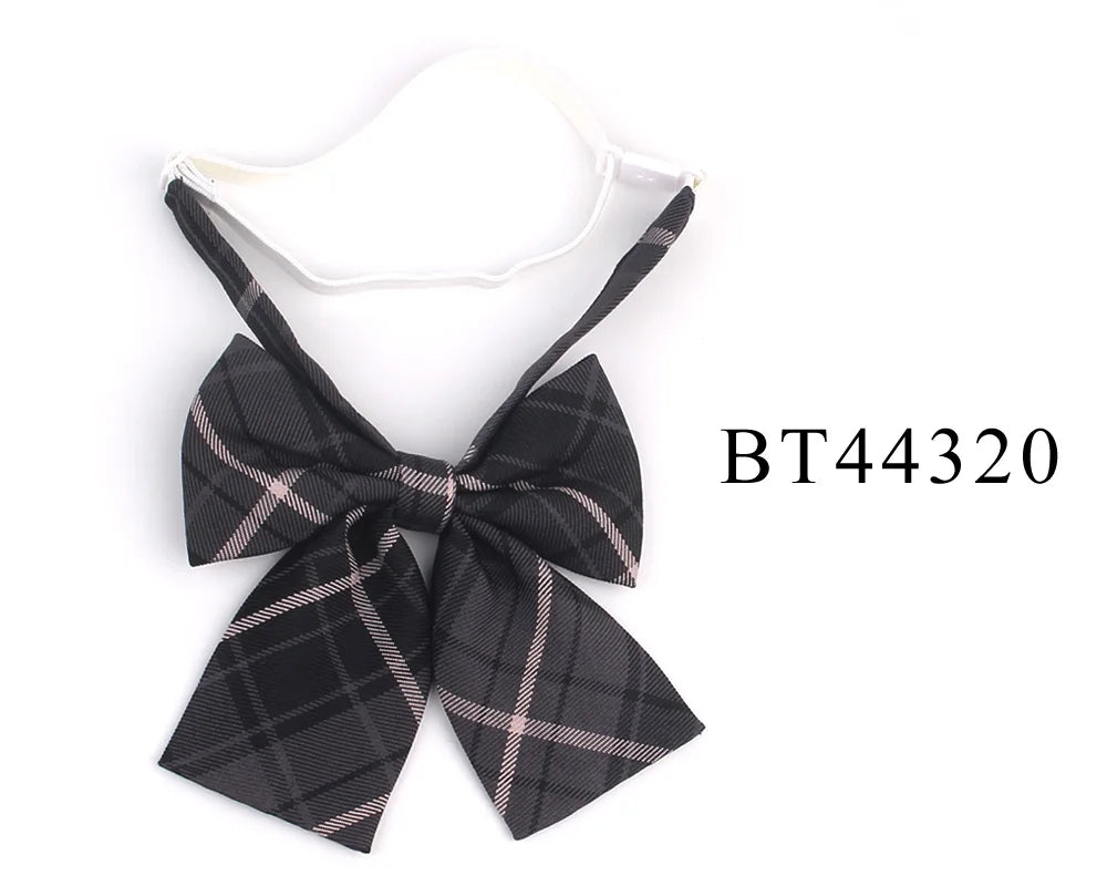Ladies Plaid Bowtie Casual Bow tie For Women Uniform Collar Butterf Bowknot Adult Check Bow Ties Cravats Cotton Girls Bowties