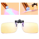 1pcs Clip On Blue Light Filter Blocking Glasses Office Computer Anti Blue Ray Clip On Eyeglasses UV Strain Relief For Women Men